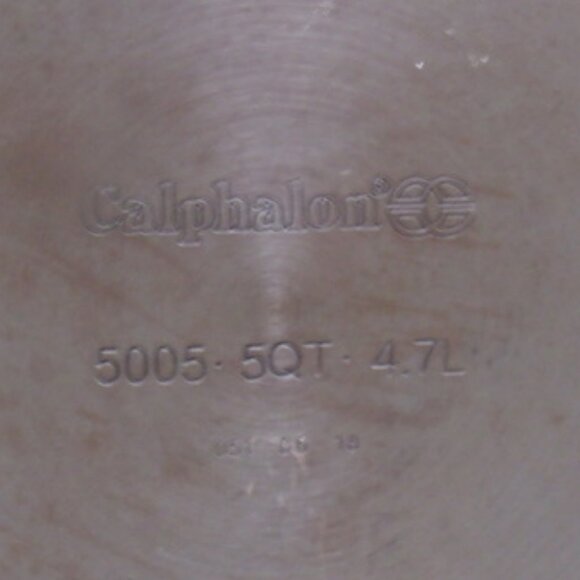 Simply Calphalon Commercial Aluminum Cookware #5005 5 qt Saute Skillet & Cover - Picture 10 of 11